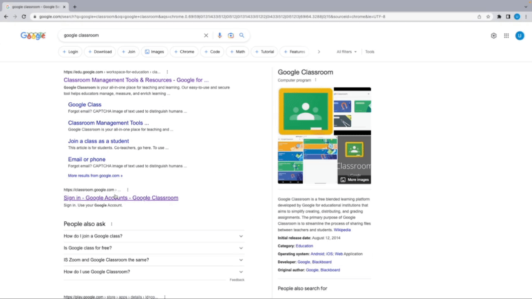 Google Classroom- Teacher2 sign in Google Classroom- Teacher2 sign in
